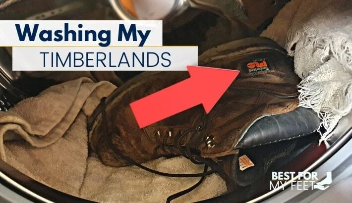 timberland work boots in the washing machine