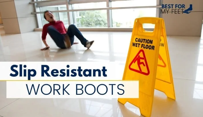 a sign saying: "caution. wet floor." and in the background a person on floor who have some pain after trippings due to the floor being slippery.