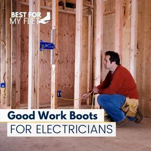 a qualified electricians working on a new building installing wire.