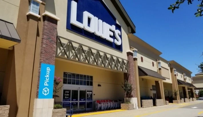 Lowes store work boots department.