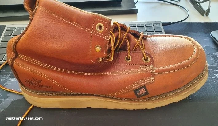 leather quality of the Thorogood American Heritage work boots model 804 4200