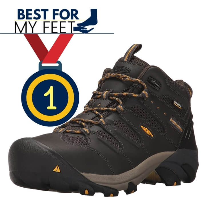 this is one work boot from KEEN, model Lansing steel toe and has been featured in this article as the best pair of work boots for UPS warehouse workers and warehouse operatives in general.