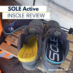 using SOLE Active footbed in one of my work boots. These are the SOLE Active thick version and my wife is wearing the SOLE Active medium thickness.
