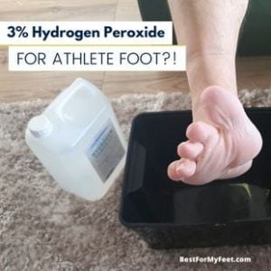 this is me showing how I'm going to do a hydrogen peroxide foot soak to try and get rid of the Athlete's foot fungus.