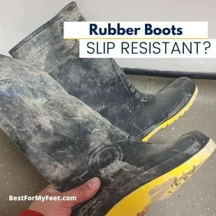 a pair of Wellington rubber boots I use at work