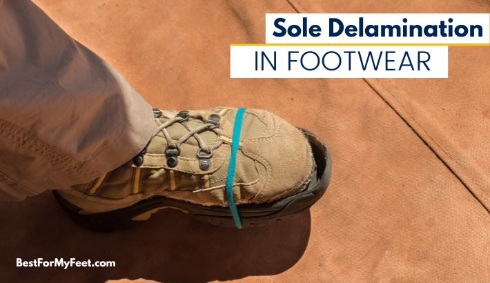 a boot with a delaminated sole