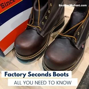 a pair of Thorogood work boots factory seconds