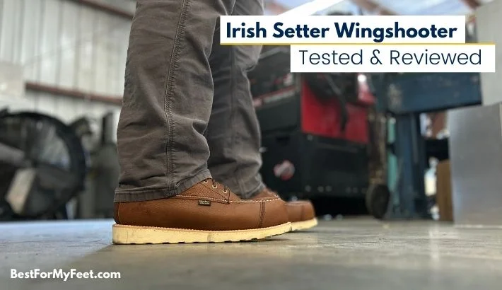 wearing my new Irish Setter Wingshooter work boots at work in a welding and metal fabrication shop.