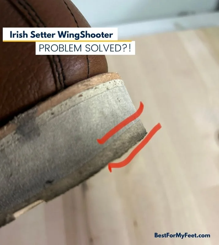 the rubber under the heel of my Irish Setter work boots is thicker than previous models from Redwing