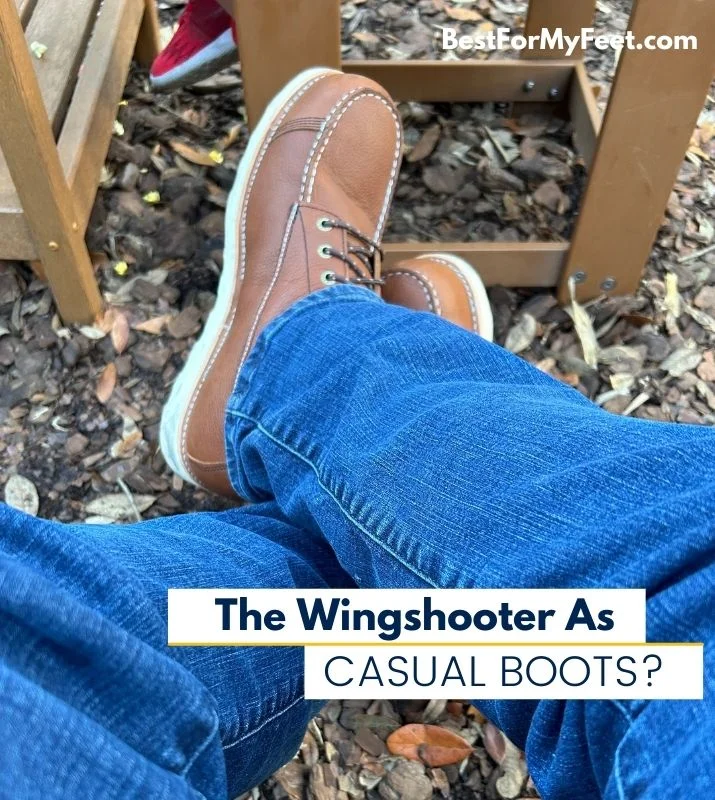 wearing my new pair of Irish Setter ST Wingshooter work boots with jeans as a casual boot.
