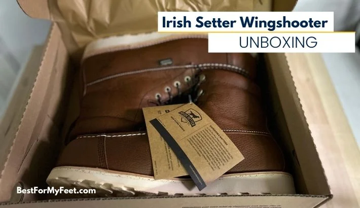 unboxing my new pair of work boots from Irish Setter called Wingshooter ST