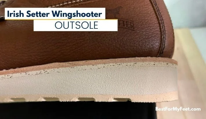 the outsole of the Irish Setter Wingshooter work boots are made from rubber and EVA