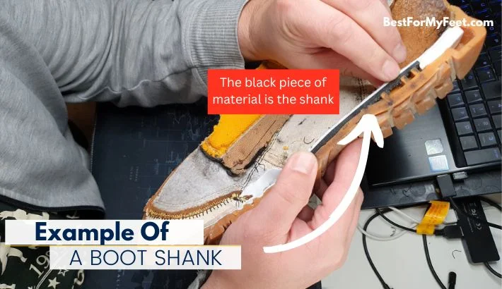 an example of how a boot shank looks like in my Caterpillar Outline work boots