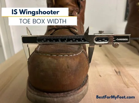width of the irish setter wingshooter work boots toe box after one month