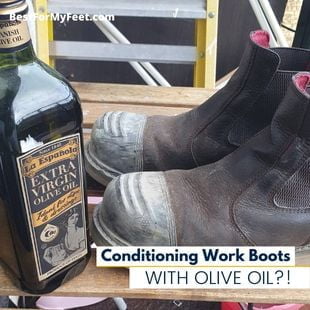 I'm about to start conditioning my leather work boots using olive oil