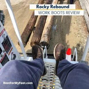 reviewing my new Rocky revound wedge sole composite toe work boots.